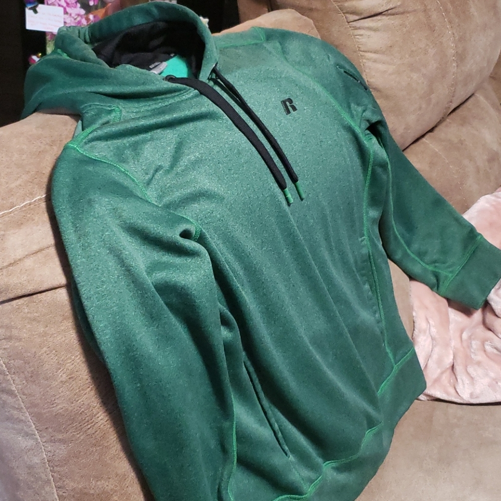 Russell Green Hoodie Size Medium - Picture 9 of 9